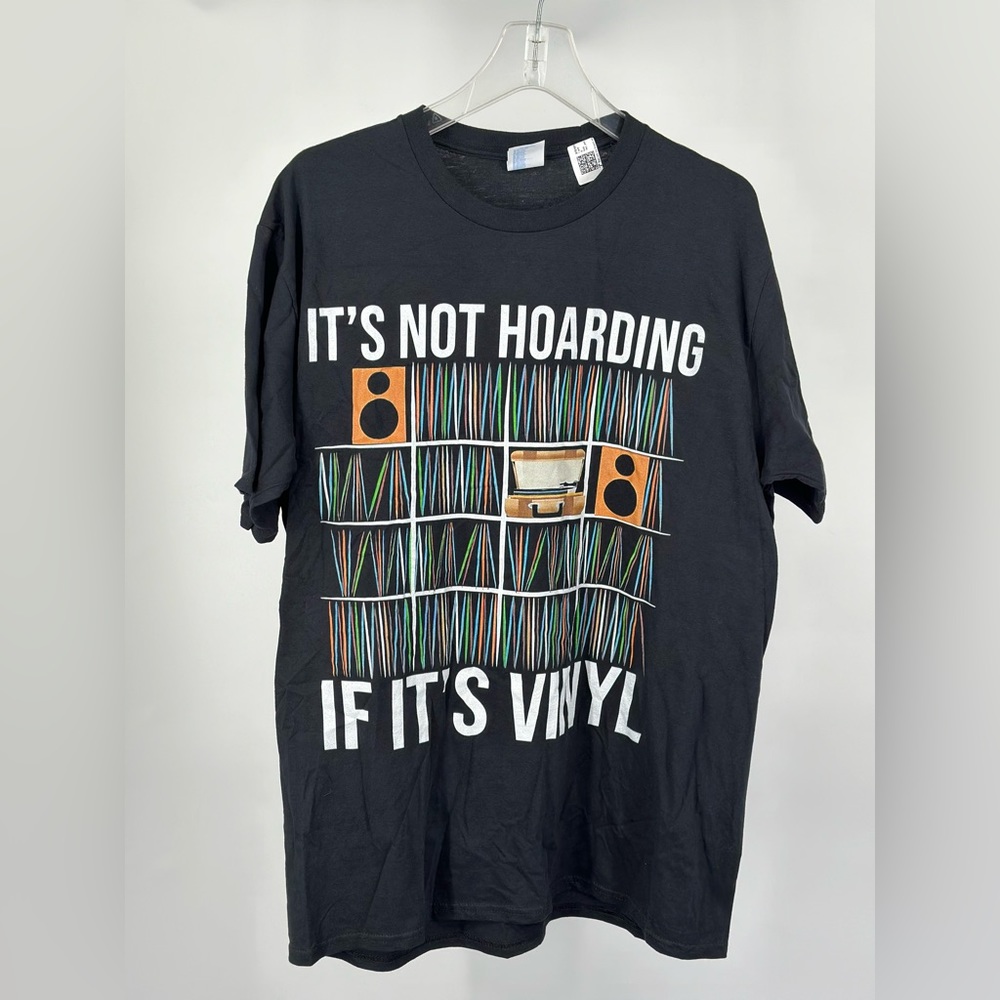 It's Not Hoarding If It's Vinyl Funny Vinyl Records Lover T-Shirt